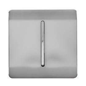 ART-FIBS  10A Triple Pole Bathroom Fan Isolator Switch Gloss Brushed Steel